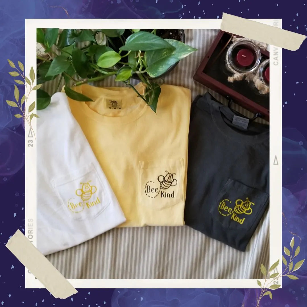 Bee kind Bee happy shirts | unique Impressions5