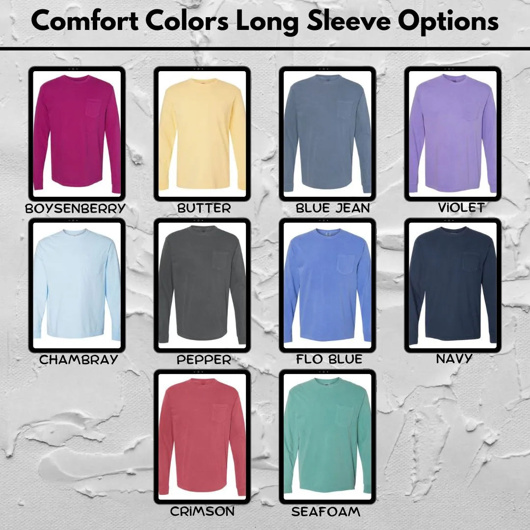 Custom made long sleeve comfort color shirts | Unique Impressions5