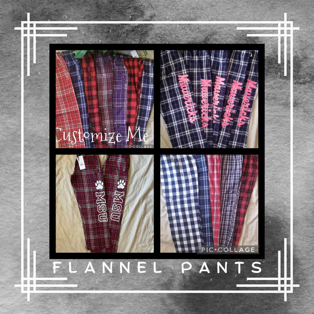 Personalized Adult and Youth Flannel Pants at Uniqueimpressions5