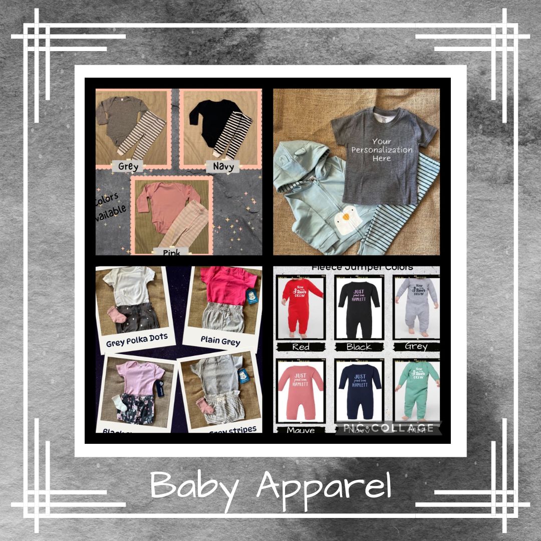 Shop our personalized baby clothing at unique impressions5