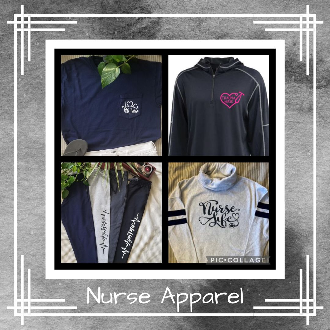 Shop our customized nurse clothing at Unique Impressions5