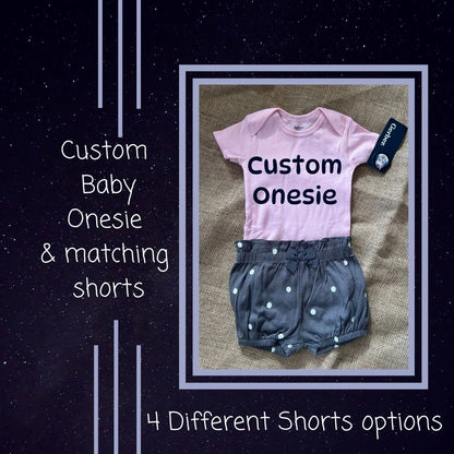 Adorable Custom Baby Girl Outfit Onesie®, a personalized baby shower gift designed for newborns and infants.