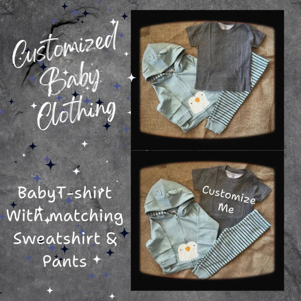 Personalized baby gifts - Custom made new baby outfits - custom baby birthday gifts | Unique Impressions5