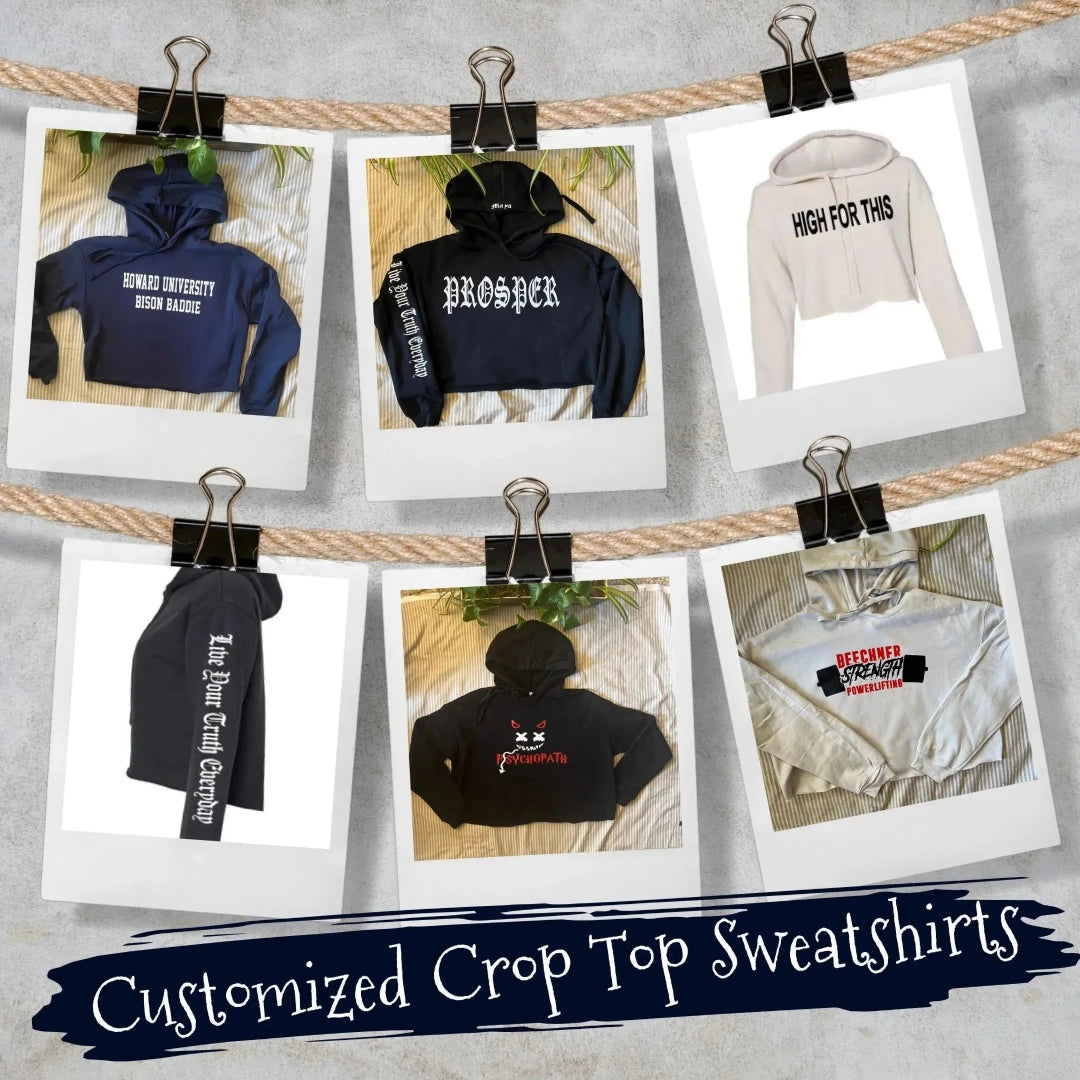 Customized sweatshirts - Personalized crop sweatshirts | Unique Impressions5