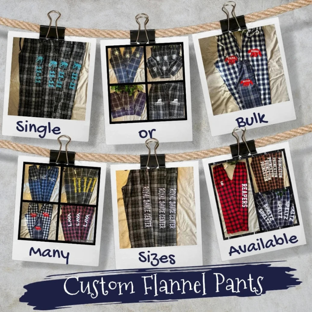 Customized Flannel Pants - Personalized birthday Christmas flannel | Unique Impressions5