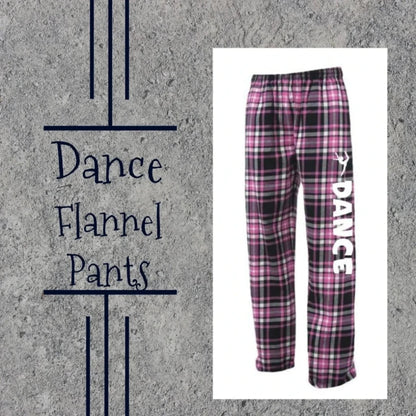 Customized DANCE flannel pants - adult and youth | Unique Impressions5