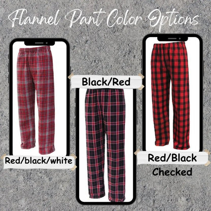 personalized flannel pants - adult and youth | unique impressions5